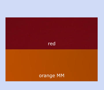 orange MM red
